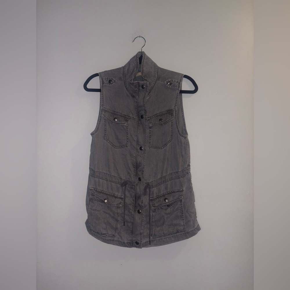 Wax Jeans | Grey Utility Vest
